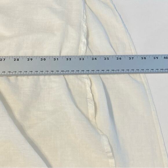 NWOT STAR MELA DRESS S Ivory Gauze Colorful Embroidery Beaded Ruched - Picture 8 of 8